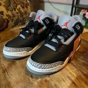 Jordan 3 Cement Black (2024) - Size 4.5 Y / 7 Y